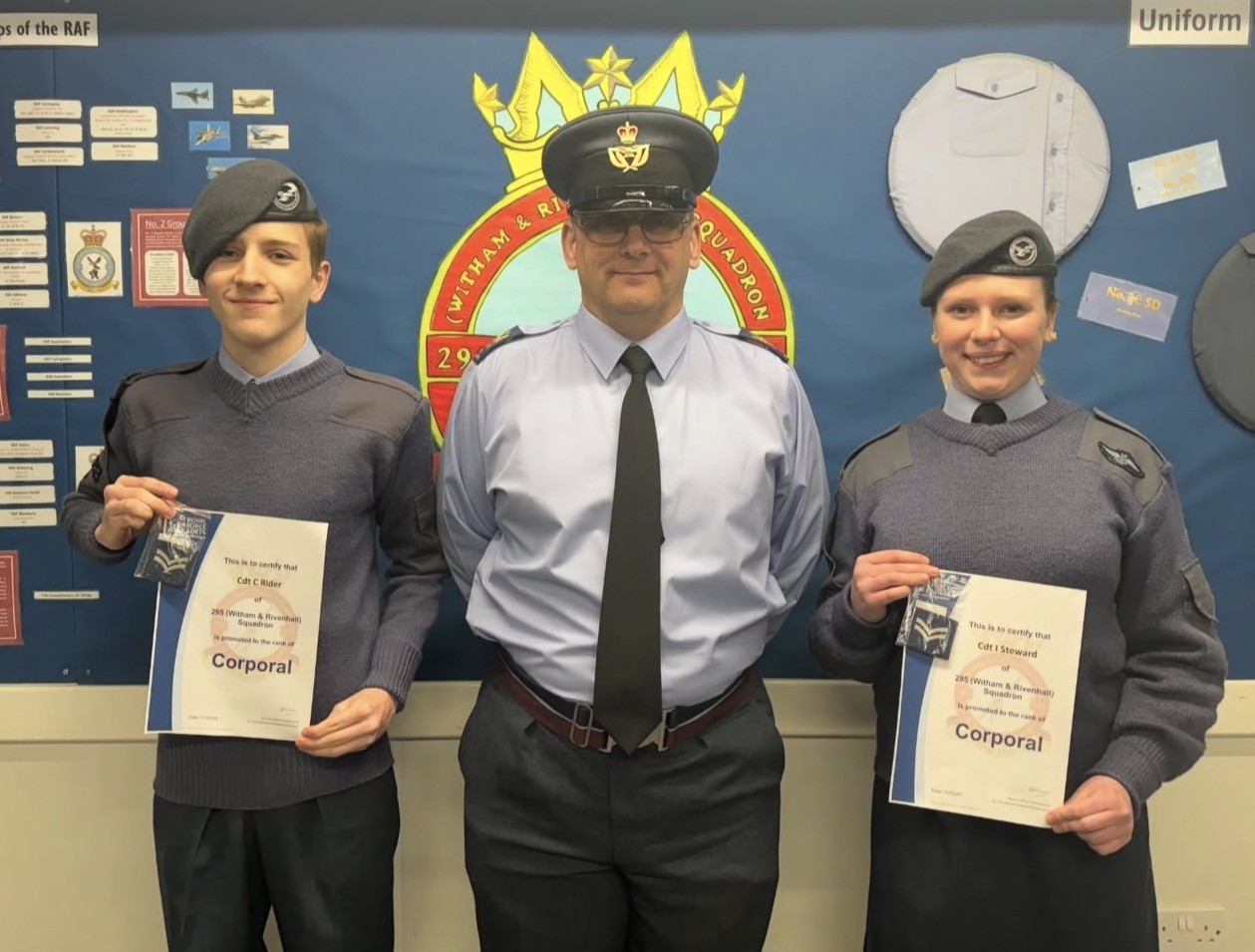 Callum during an Air Cadet event